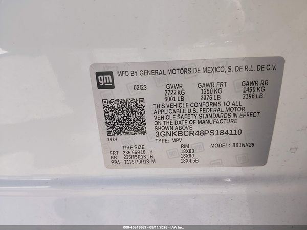 2023 CHEVROLET BLAZER FWD 2LT — I9