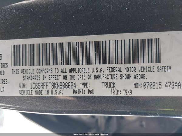 2019 RAM 1500