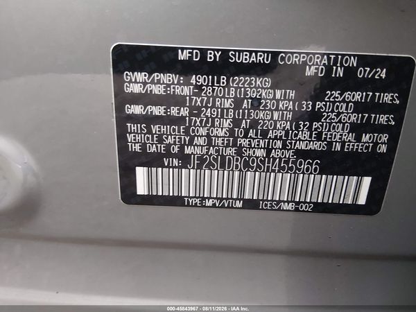 2025 SUBARU FORESTER PREMIUM