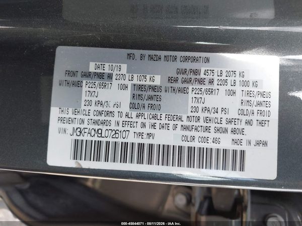 2020 MAZDA CX-5 TOURING