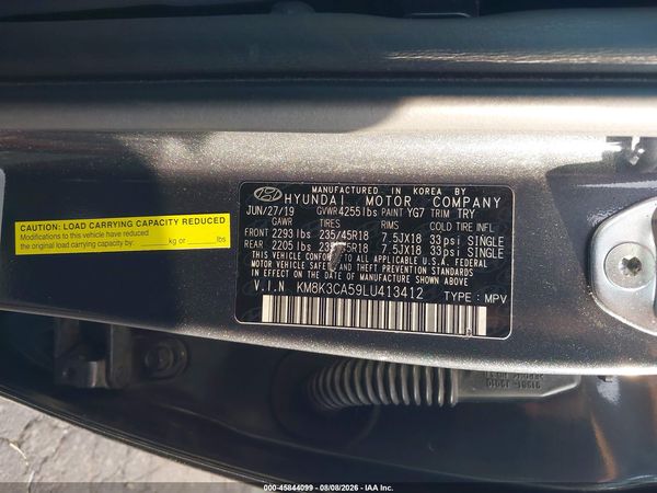 2020 HYUNDAI KONA LIMITED