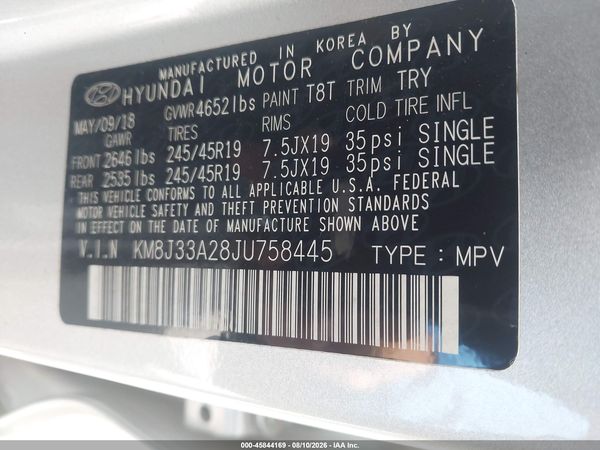 2018 HYUNDAI TUCSON LIMITED
