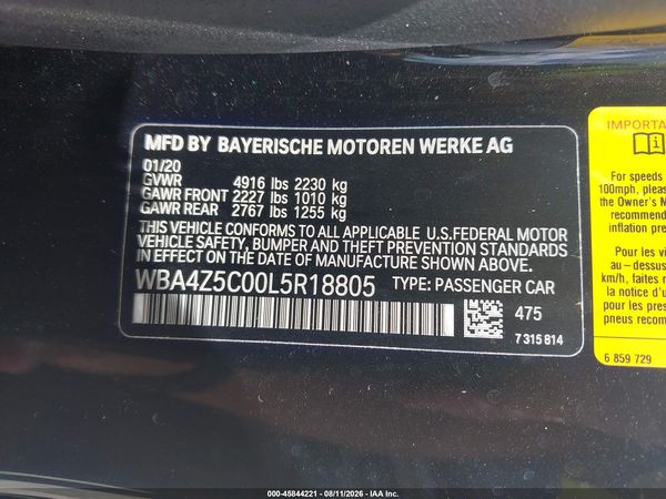 2020 BMW 440I