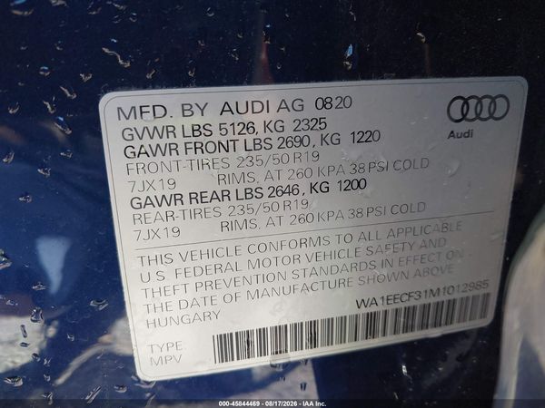 2021 AUDI Q3