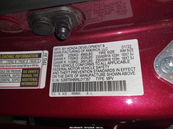 2022 HONDA CR-V EXL