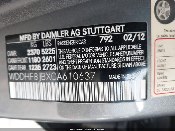 2012 MERCEDES-BENZ E 350 4MATIC
