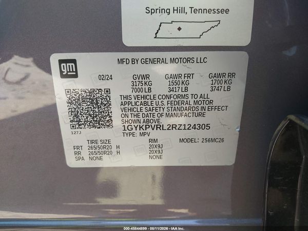 2024 CADILLAC LYRIQ SPORT W/1SJ
