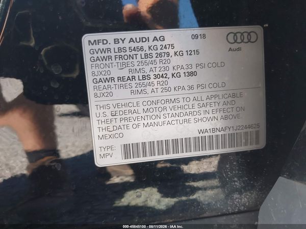 2018 AUDI Q5 2.0T PREMIUM