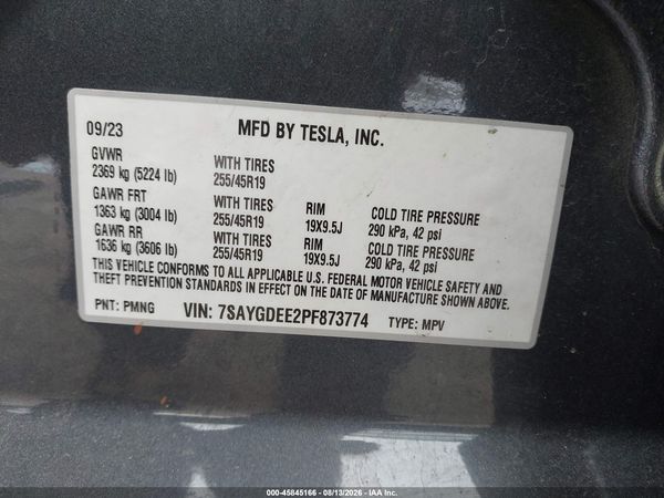 2023 TESLA MODEL Y