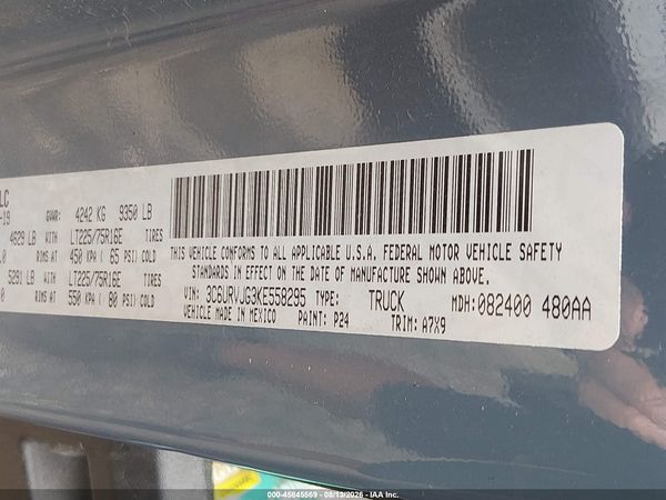 2019 RAM PROMASTER 3500