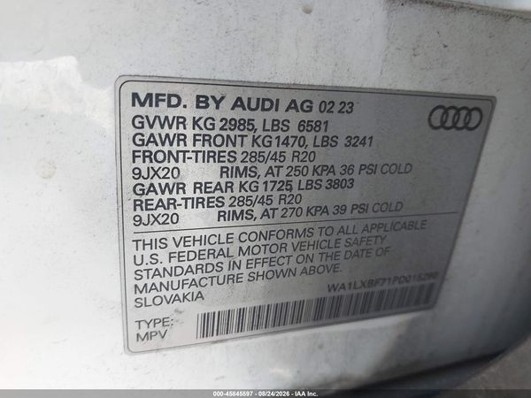 2023 AUDI Q7 — I9