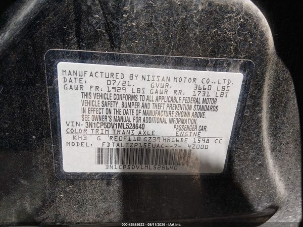 2021 NISSAN KICKS SR XTRONIC CVT