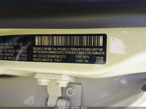 2021 JEEP RENEGADE LATITUDE FWD