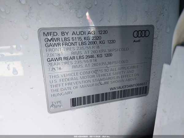 2021 AUDI Q3
