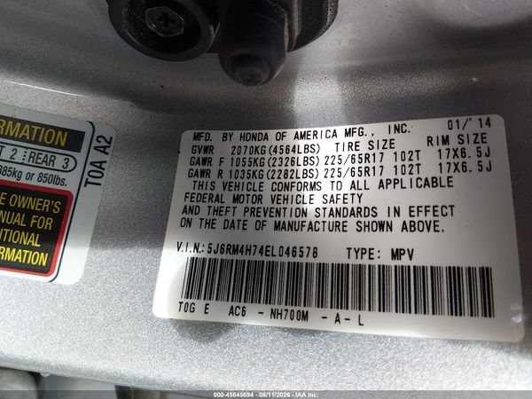 2014 HONDA CR-V EX-L