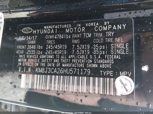 2017 HYUNDAI TUCSON VALUE