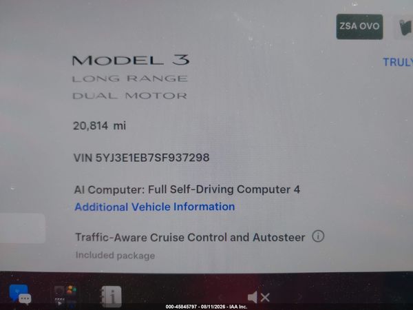 2025 TESLA MODEL 3