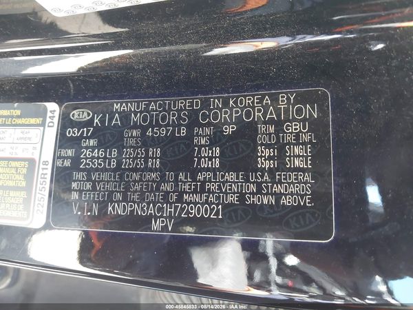 2017 KIA SPORTAGE EX
