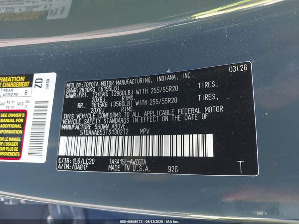2026 TOYOTA GRAND HIGHLANDER LIMITED