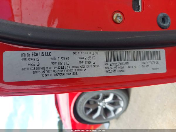 2019 DODGE CHALLENGER GT