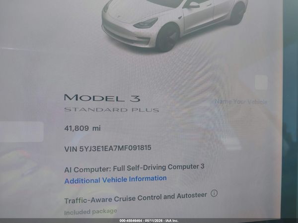 2021 TESLA MODEL 3