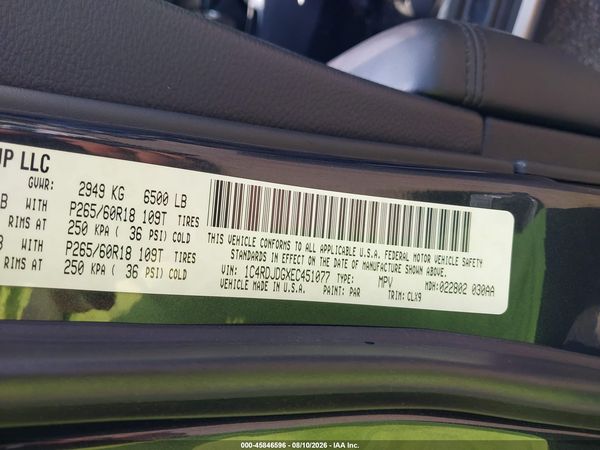 2014 DODGE DURANGO LIMITED