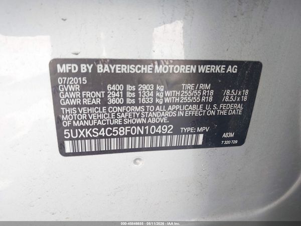 2015 BMW X5 XDRIVE35D