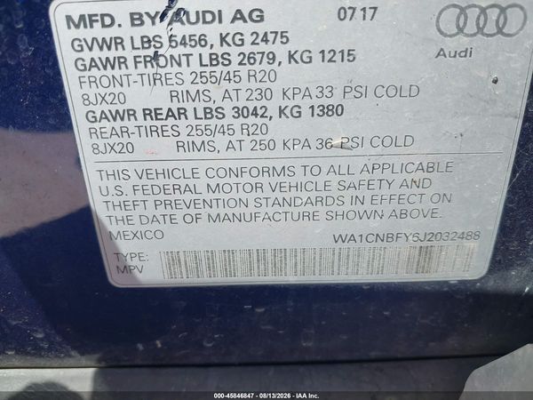 2018 AUDI Q5