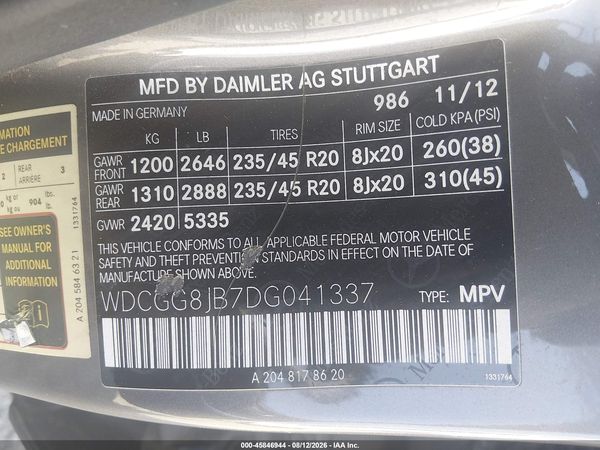 2013 MERCEDES-BENZ GLK 350 4MATIC