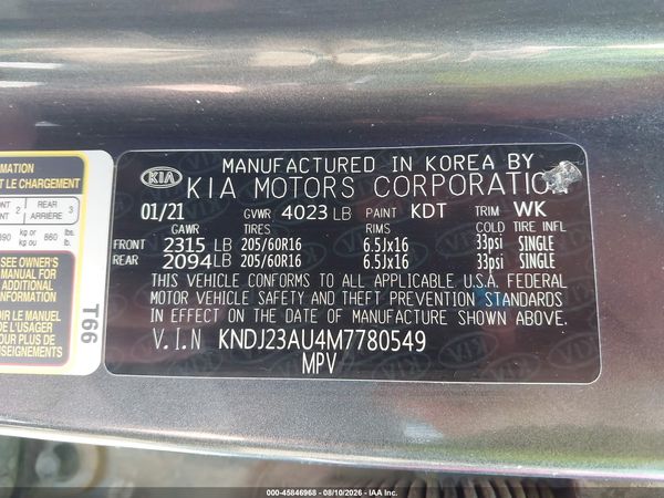 2021 KIA SOUL S
