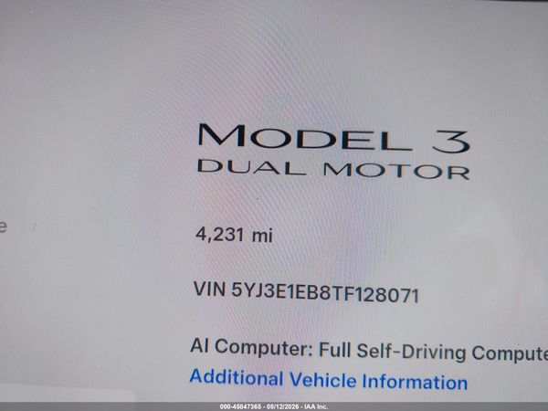 2026 TESLA MODEL 3 PREMIUM ALL-WHEEL DRIVE