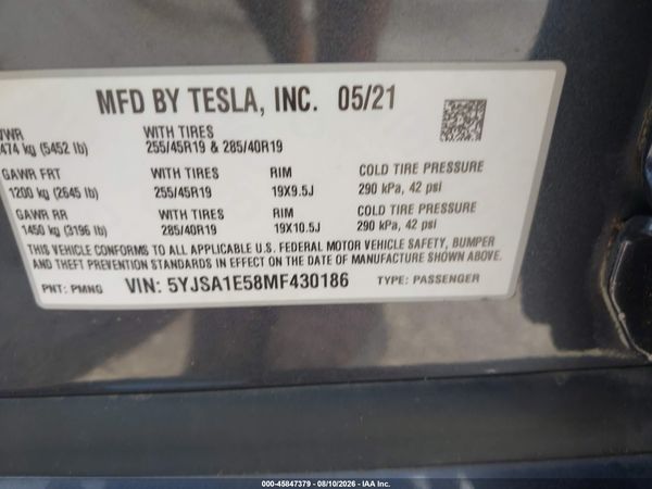 2021 TESLA MODEL S