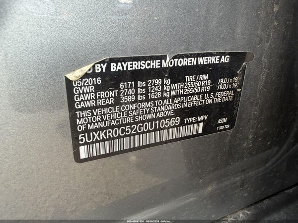 2016 BMW X5 XDRIVE35I