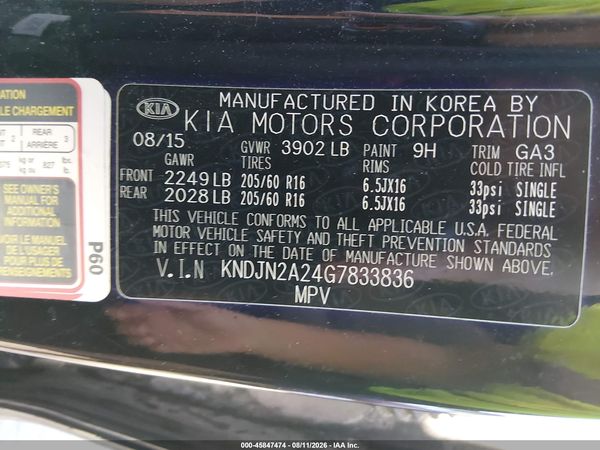 2016 KIA SOUL Plus
