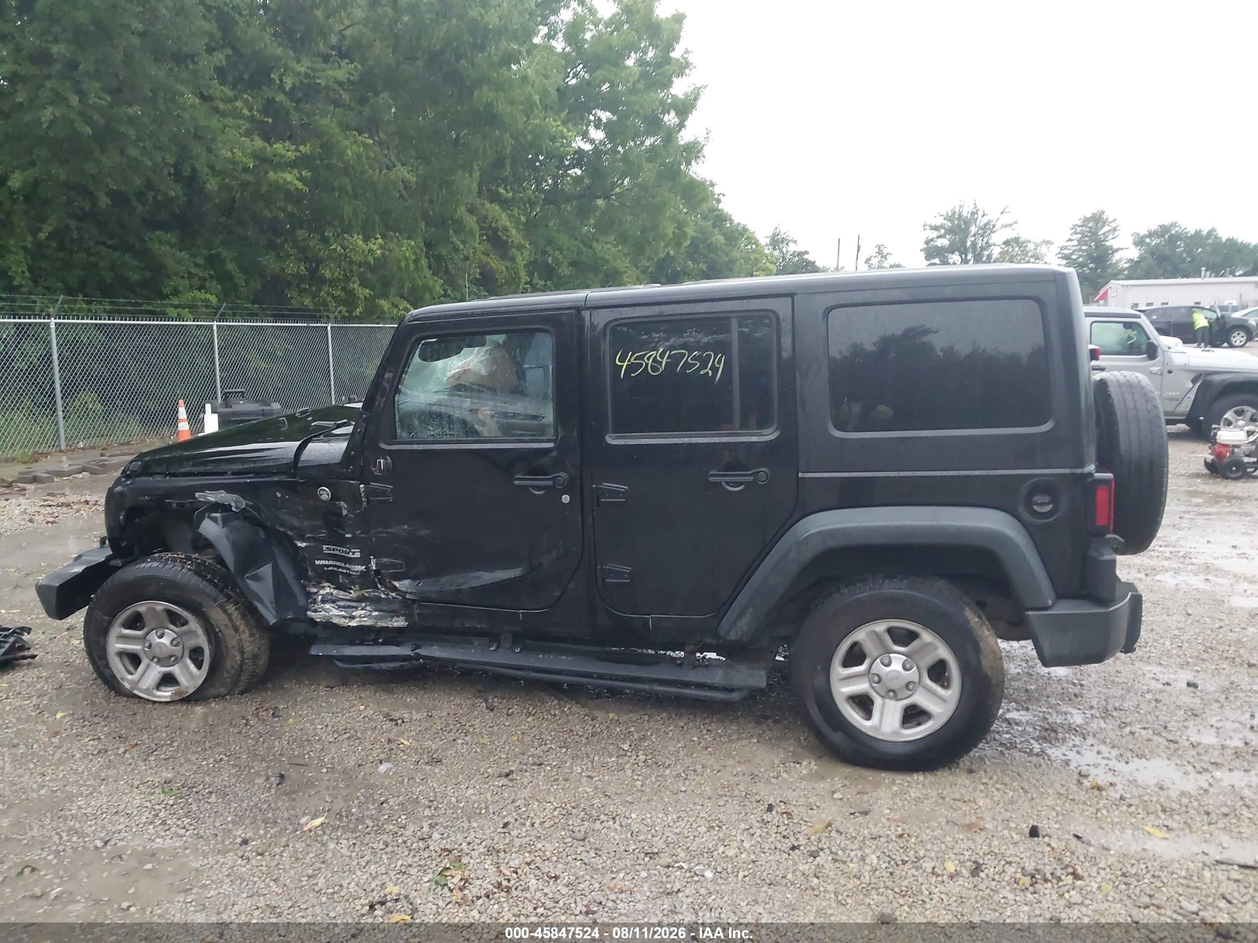 2018 JEEP WRANGLER JK UNLIMITED SPORT 4X4
