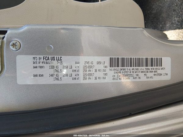 2015 DODGE GRAND CARAVAN AMERICAN VALUE PKG