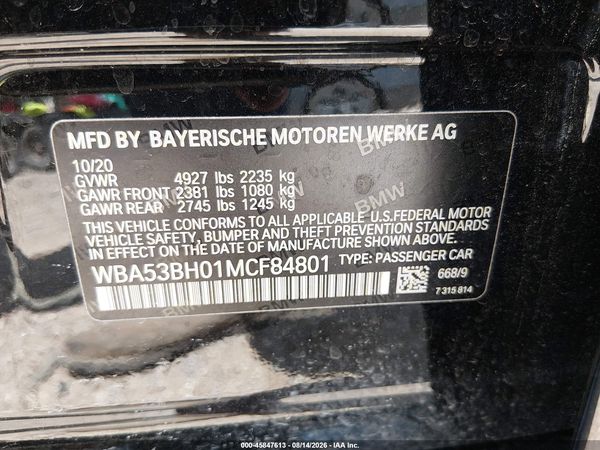 2021 BMW 530 I