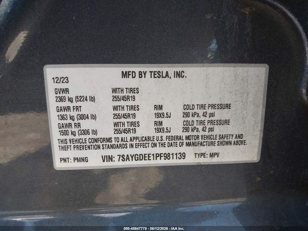 2023 TESLA MODEL Y