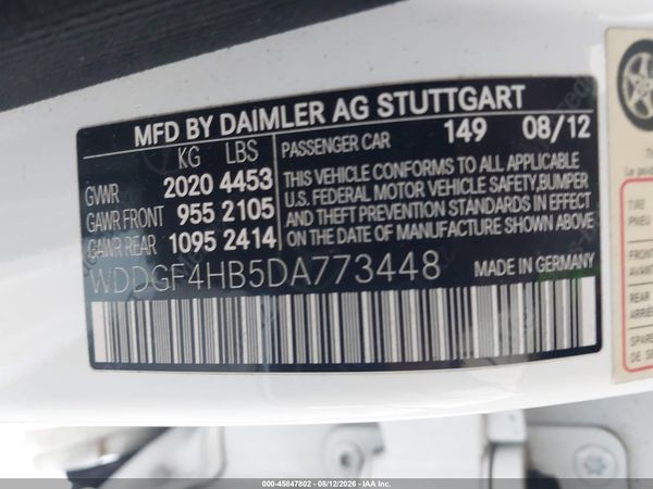 2013 MERCEDES-BENZ C 250 SPORT