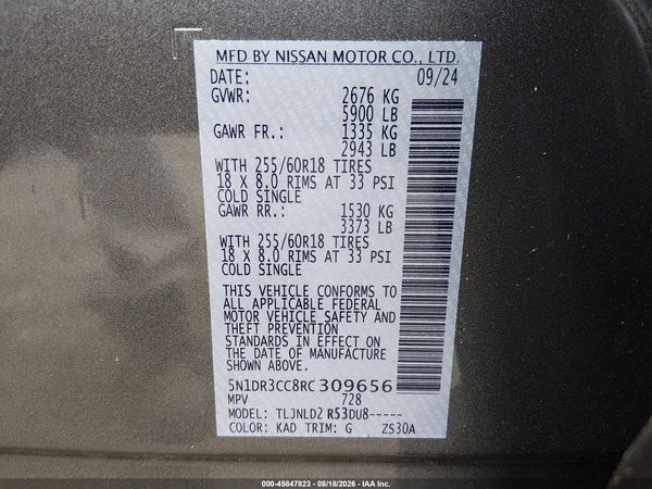 2024 NISSAN PATHFINDER SL 4WD