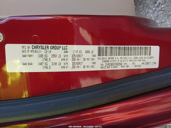 2015 DODGE GRAND CARAVAN SE PLUS
