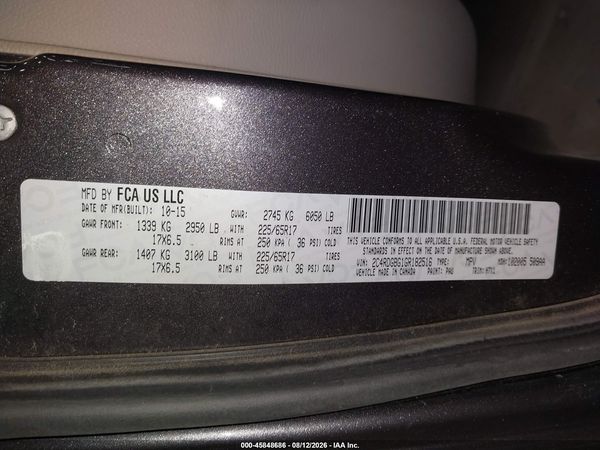 2016 DODGE GRAND CARAVAN AMERICAN VALUE PKG