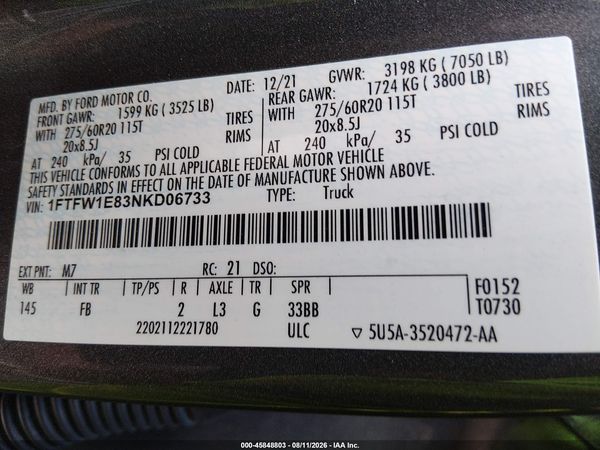 2022 FORD F-150 XLT