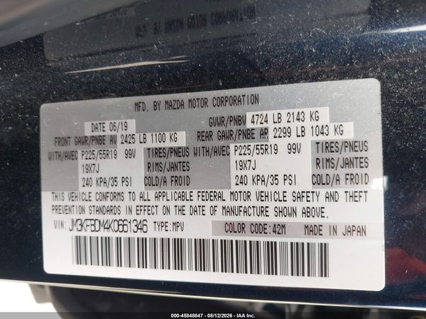 2019 MAZDA CX-5 GRAND TOURING