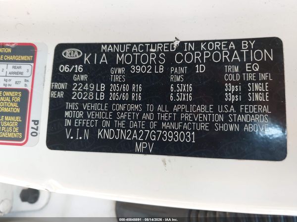 2016 KIA SOUL Plus