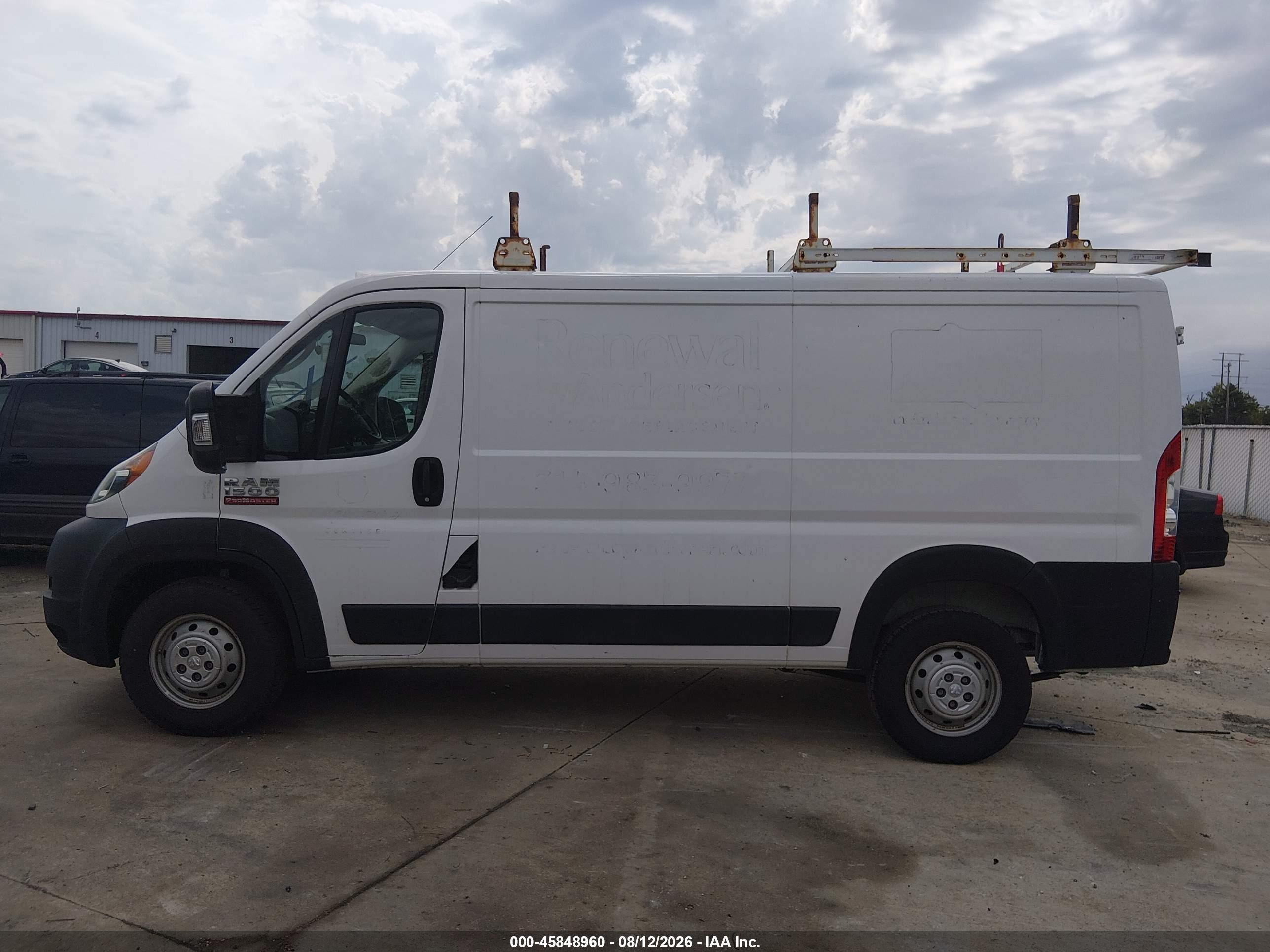 2019 RAM PROMASTER 1500 LOW ROOF 136 WB