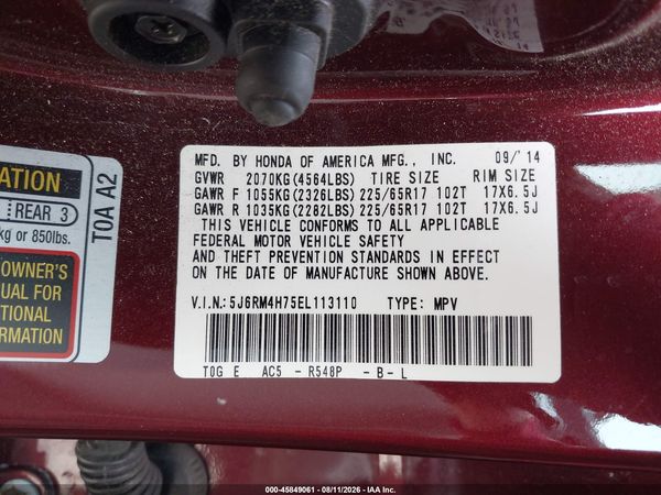 2014 HONDA CR-V EX-L