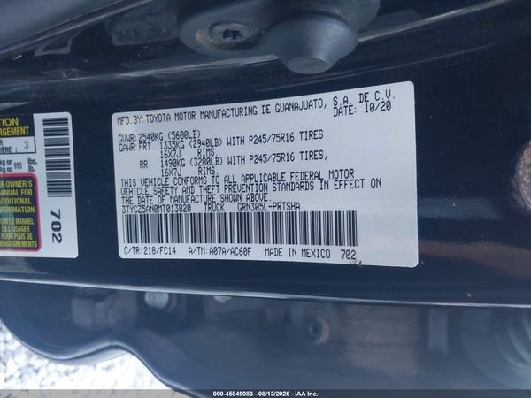 2021 TOYOTA TACOMA SR5 V6