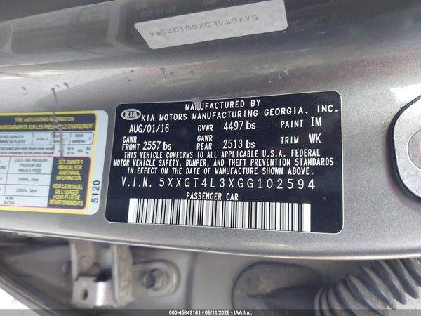 2016 KIA OPTIMA LX