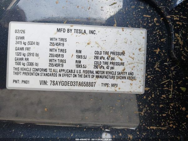 2026 TESLA MODEL Y PREMIUM/REAR-WHEEL DRIVE — I9